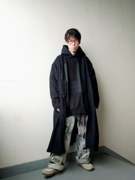 「アイテム（その他、オレンジ系）」を使った、votさん（メンズ・168cm）の冬コーディネート