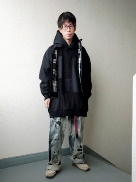「アイテム（その他、オレンジ系）」を使った、votさん（メンズ・168cm）の春コーディネート