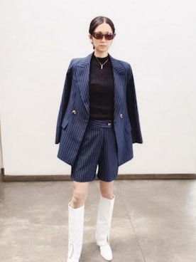 「スーツ」｜よんみさん（レディース・162cm）の秋コーディネート