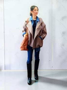 「キャメル」｜yonmiさん（レディース・162cm）の秋コーディネート