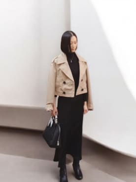 「アイテム（ワンピース）」を使った、よんみさん（レディース・162cm・40代）の秋コーディネート