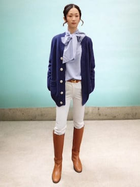 「アイテム（ブーツ）」を使った、よんみさん（レディース・162cm・40代）の冬コーディネート