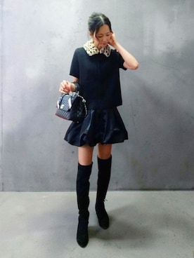 「CHANEL（シャネル）のアイテム」を使った、yonmiさん（レディース・162cm）の秋コーディネート