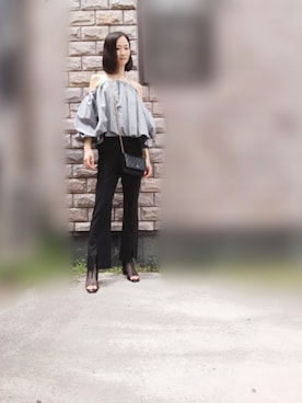「アイテム（バッグ）」を使った、よんみさん（レディース・162cm・40代）の夏コーディネート