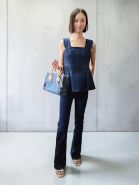 「YANUK（ヤヌーク）のアイテム」を使った、よんみさん（レディース・162cm）の夏コーディネート