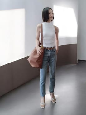 「HERMES（エルメス）のアイテム」を使った、よんみさん（レディース・162cm）の春コーディネート