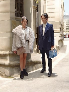 よんみさん（骨格ウェーブ・レディース・162cm）の冬コーディネート