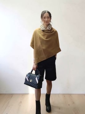 「CHANEL（シャネル）のアイテム」を使った、yonmiさん（レディース・162cm）の秋コーディネート