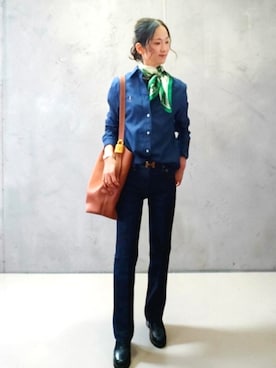 「キャメル」｜yonmiさん（レディース・162cm）の秋コーディネート
