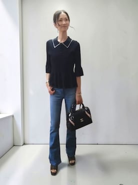 よんみさん（レディース・162cm・40代）の秋コーディネート