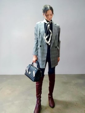 「CHANEL（シャネル）のアイテム」を使った、yonmiさん（レディース・162cm）の秋コーディネート