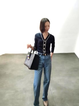 「YANUK（ヤヌーク）のアイテム」を使った、よんみさん（レディース・162cm）の春コーディネート