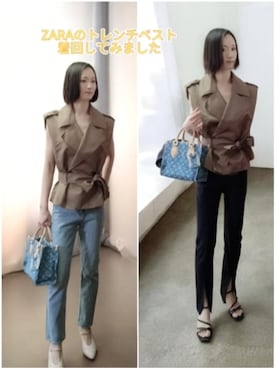 「anuans（アニュアンス）のアイテム」を使った、よんみさん（レディース・162cm）の春コーディネート