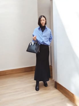 「アイテム（スカート）」を使った、よんみさん（レディース・162cm・40代）の秋コーディネート