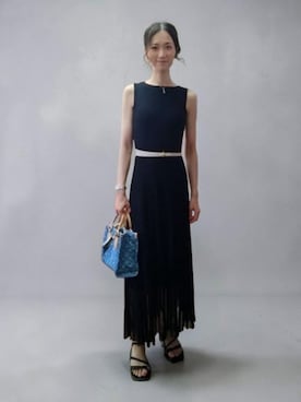 「LOUIS VUITTON（ルイヴィトン）のアイテム（バッグ）」を使った、よんみさん（レディース・162cm）の夏コーディネート