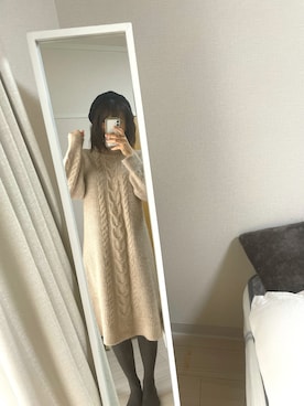 「DRESKIP（ドレスキップ）のアイテム（ワンピース/ドレス）」を使った、qumiy6v6dressさん（レディース・165cm）の冬コーディネート