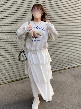 「アイテム（ピアス（両耳用））」を使った、시아  ( シア ) さん（レディース・162cm）の春コーディネート