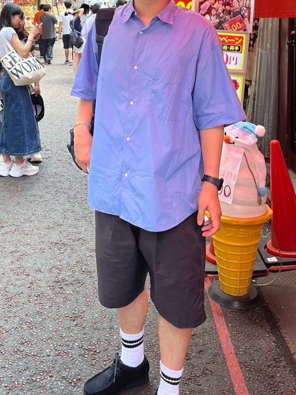 パンツ Stretch Typewriter Wide Chef Shorts Graphpaper(グラフペーパー)/ STRETCH TYPEWRITER WIDE CHEF