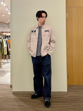 「AVIREX（アヴィレックス）のアイテム（その他アウター）」を使った、しゅうとさん（メンズ・172cm）の冬コーディネート