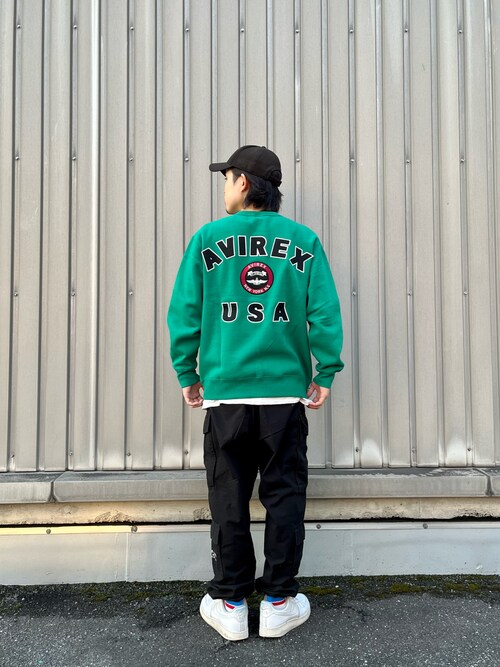 VARSITY LOGO CREW NECK SWEAT / バーシティ ロゴ クルーネック スウェット / AVIREX / アヴィレックス
