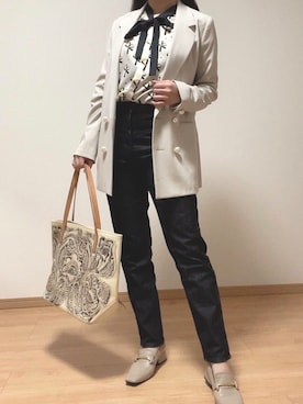 「Diagram（ダイアグラム）のアイテム（ジャケット/アウター）」を使った、missassaさん（レディース・157cm）の秋コーディネート