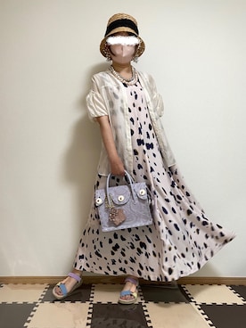 「Diagram（ダイアグラム）のアイテム（ワンピース/ドレス）」を使った、missassaさん（レディース・157cm）の夏コーディネート
