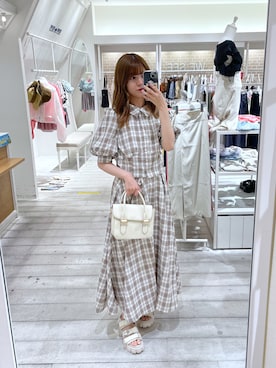 「OLIVE des OLIVE（オリーブデオリーブ）のアイテム（その他アウター）」を使った、erikaoliveさん（レディース・158cm）の夏コーディネート