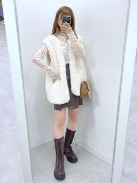 「OLIVE des OLIVE（オリーブデオリーブ）のアイテム（その他アウター）」を使った、erikaoliveさん（レディース・158cm）の夏コーディネート