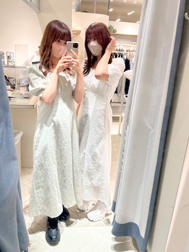 「いまどきジャケット写真」｜「アイテム（ワンピース/ドレス）」を使った、erikaoliveさん（レディース・158cm）の春コーディネート