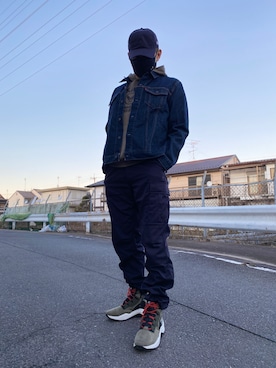 「Burner（バーナー）のアイテム（トップス）」を使った、arkさん（メンズ・179cm）の冬コーディネート