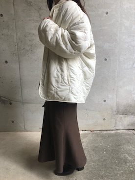 「rps（アールピーエス）のアイテム（ジャケット/アウター）」を使った、mさん（レディース・152cm）の冬コーディネート