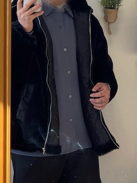 「Art re A select（アトリエセレクト）のアイテム（ブルゾン）」を使った、tokiyamanさん（メンズ・160cm）の冬コーディネート