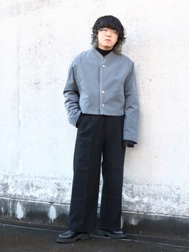 「stein（シュタイン）のアイテム（ニット/セーター）」を使った、星さん（メンズ・163cm）の春コーディネート