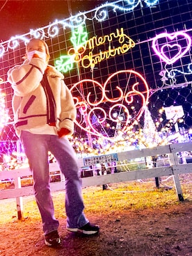 「Ungrid（アングリッド）のアイテム（ムートンコート）」を使った、hittoさん（レディース・160cm）の冬コーディネート