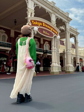 「niko and...（ニコアンド）のオリジナルカラーベレー【niko and ...】（ハンチング/ベレー帽）」を使った、あんさん（レディース・149cm）の春コーディネート