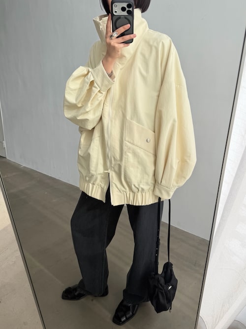 W-zip stand collar JK ダブル ジップ スタンド カラー ジャケット