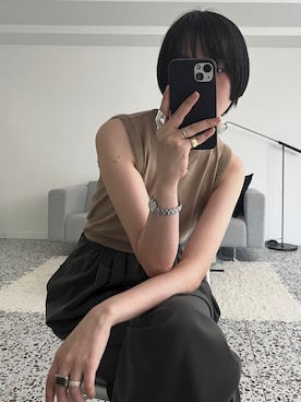 「courreges」｜akanenakatsuさん（レディース・163cm）の夏コーディネート