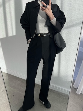 「アイテム（ナイロンジャケット）」を使った、akanenakatsuさん（レディース・163cm・20代）の冬コーディネート