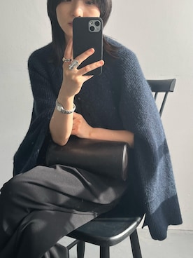 「アイテム（クラッチバッグ）」を使った、akanenakatsuさん（レディース・163cm）の秋コーディネート