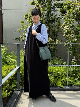 「アイテム（バッグ）」を使った、Kさん（レディース・170cm）の秋コーディネート