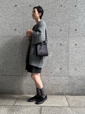 「アイテム（バッグ）」を使った、Kさん（レディース・170cm）の秋コーディネート