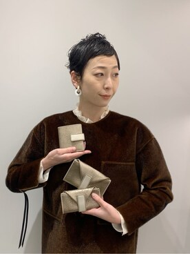 「ミニ財布」｜Kさん（レディース・170cm）の冬コーディネート