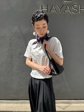 「ヒロコハヤシ」｜Kさん（レディース・170cm）の夏コーディネート