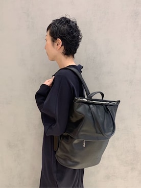 「HIROKO HAYASHI（ヒロコハヤシ）のアイテム（バックパック/リュック）」を使った、Kさん（レディース・170cm）の夏コーディネート