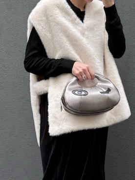 「アイテム（ハンドバッグ）」を使った、Kさん（レディース・170cm）の秋コーディネート