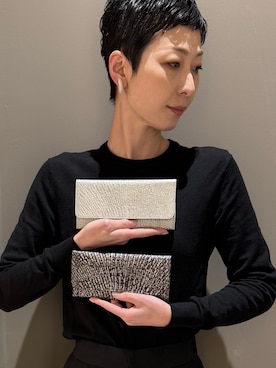 「アイテム（財布）」を使った、Kさん（レディース・170cm）の冬コーディネート