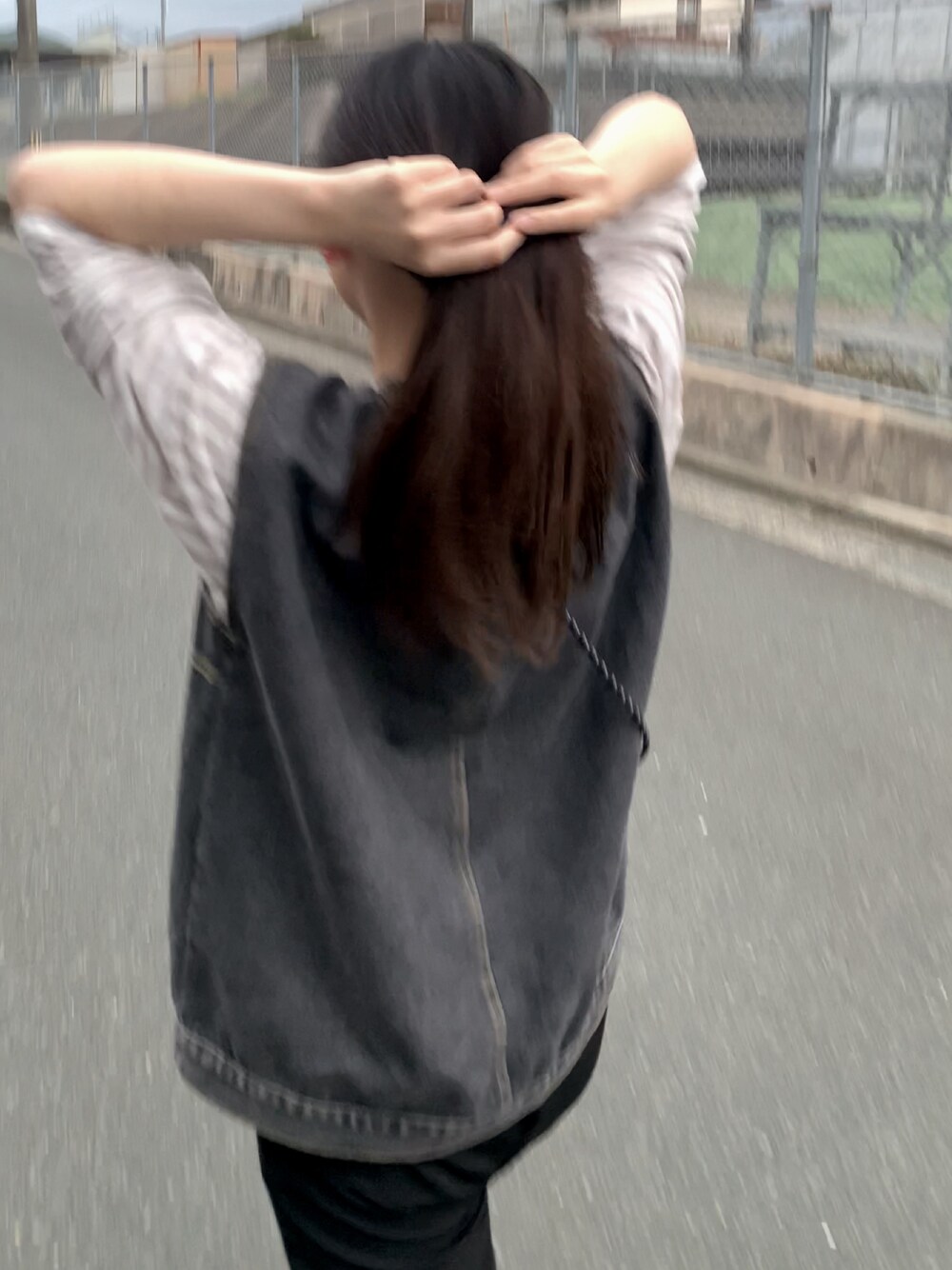 「このスタイルがお気に入り、ラクチンコーデ、古着、春夏コーデ」｜「GUのアイテム（パンツ、ブラック系）」を使った、611さん（レディース・165cm）の夏コーディネートの1枚目の写真