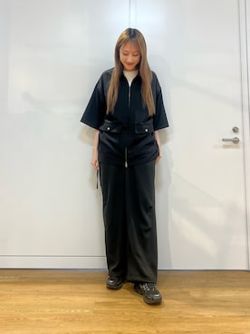 「tk.TAKEO KIKUCHI（ティーケータケオキクチ）のアイテム（パンツ）」を使った、mmho01さん（レディース・171cm）の春コーディネート