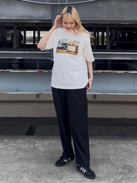 「tk.TAKEO KIKUCHI（ティーケータケオキクチ）のアイテム」を使った、mmho01さん（レディース・171cm）の夏コーディネート