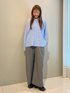 「tk.TAKEO KIKUCHI（ティーケータケオキクチ）のアイテム」を使った、mmho01さん（レディース・170cm）の春コーディネート